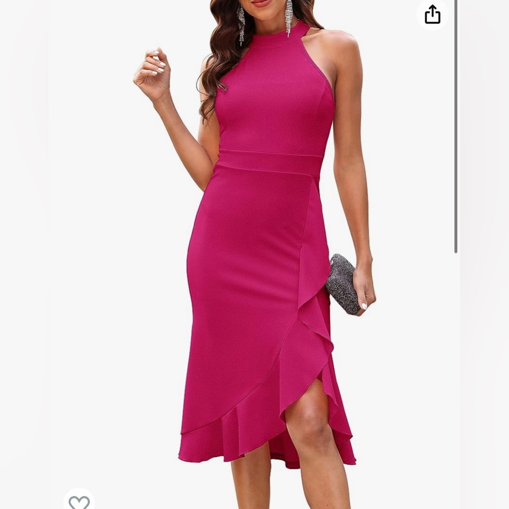 Pink Midi Dress